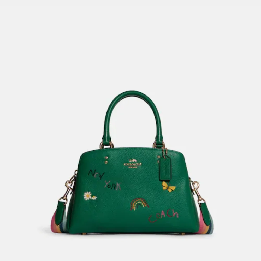 Coach mini Lillie carryall with Diary Embroidery Bag - Picture 4 of 14